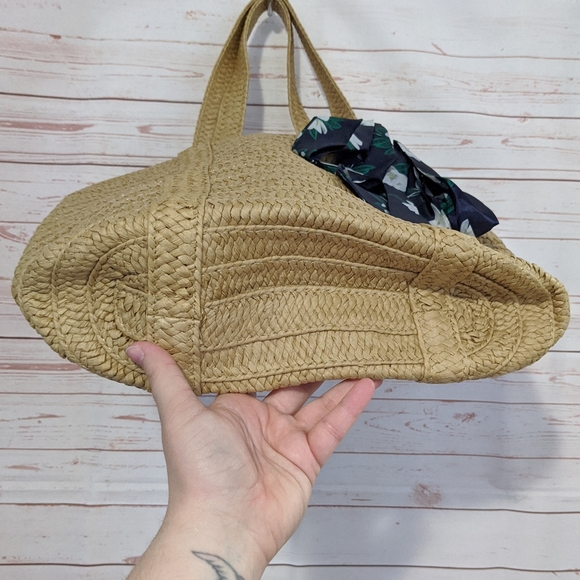 🆕 SALE Draper James Straw Bag with Floral Scarf - Picture 8 of 12